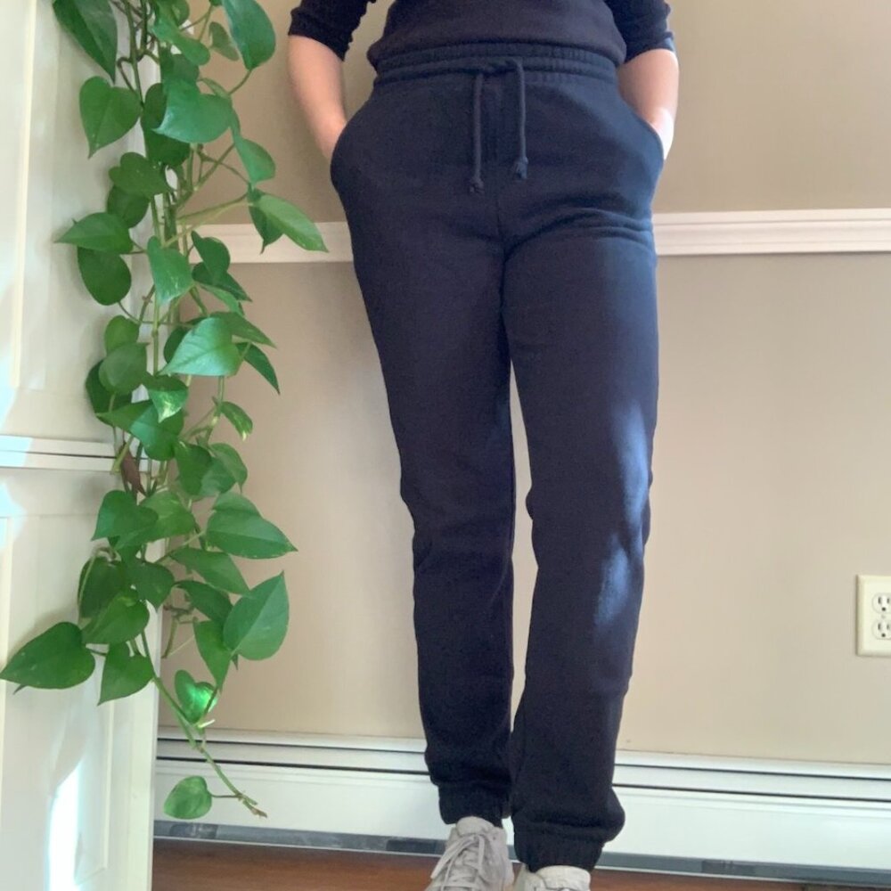 American Tall Black Joggers